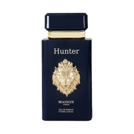 Hunter Maison Asrar, parfum homme 100ml boisé gourmand. Clone d’Ultra Male JPG, longue tenue et sillage puissant, idéal au Maroc.