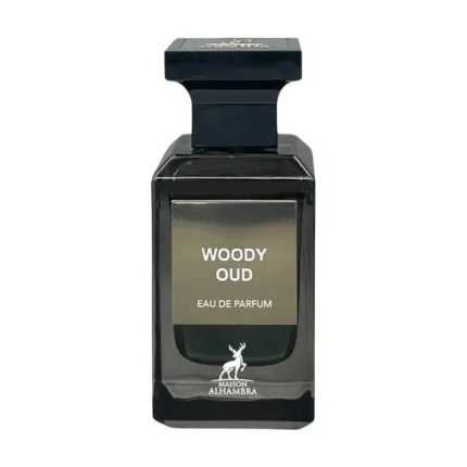 Photo flacon Woody Oud Maison Alhambra 100ml parfum homme Maroc